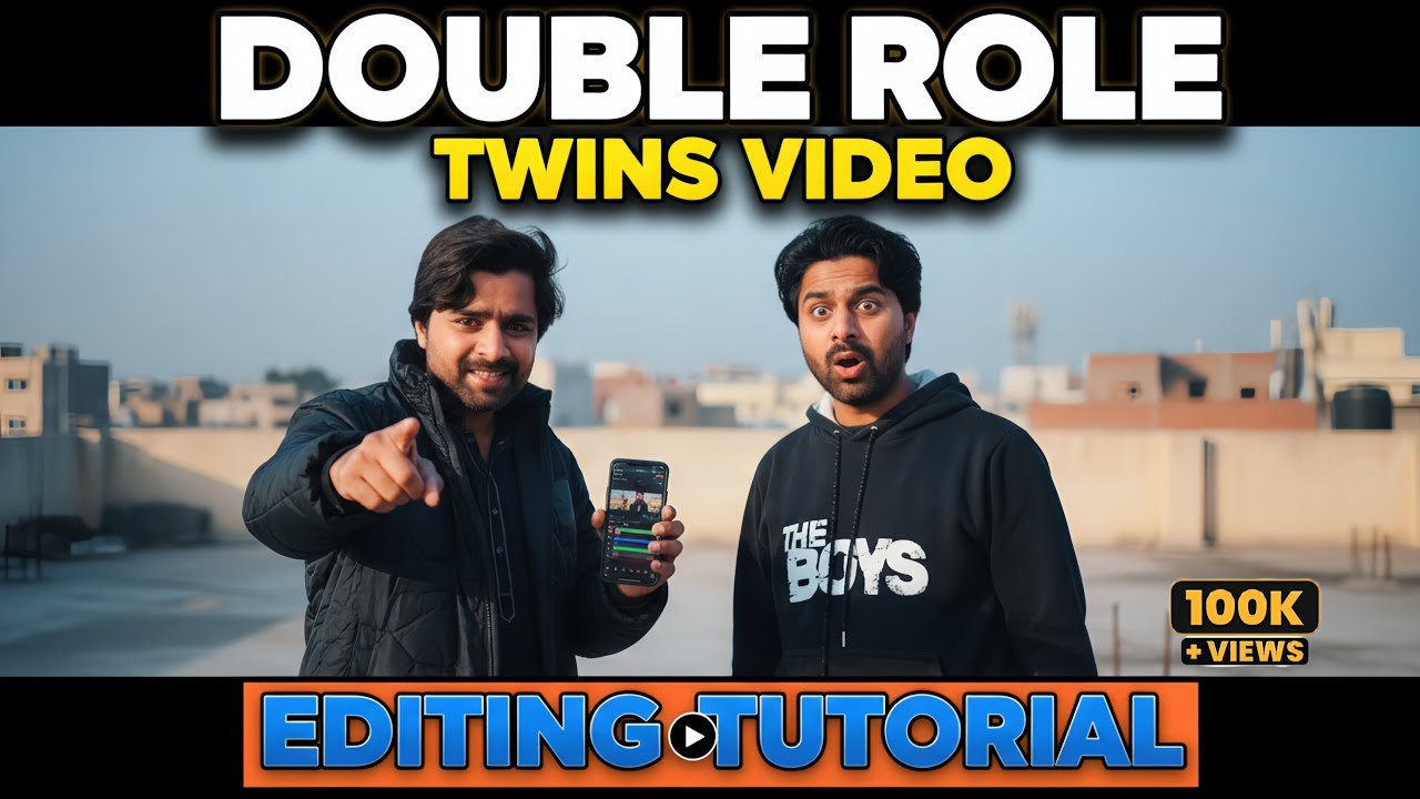 Double Role video (Viral Trick) | Judwa video editing tutorial