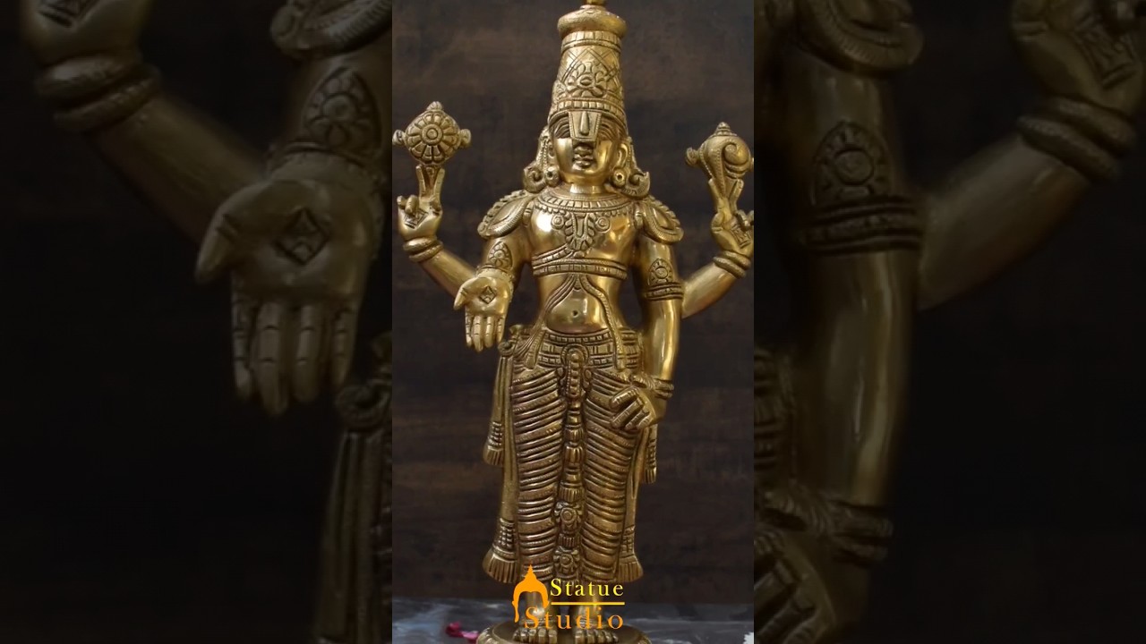Lord Vishnu Brass Statue 