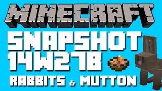 Minecraft Snapshot 14w27b: Rabbits, Mutton &amp; MORE