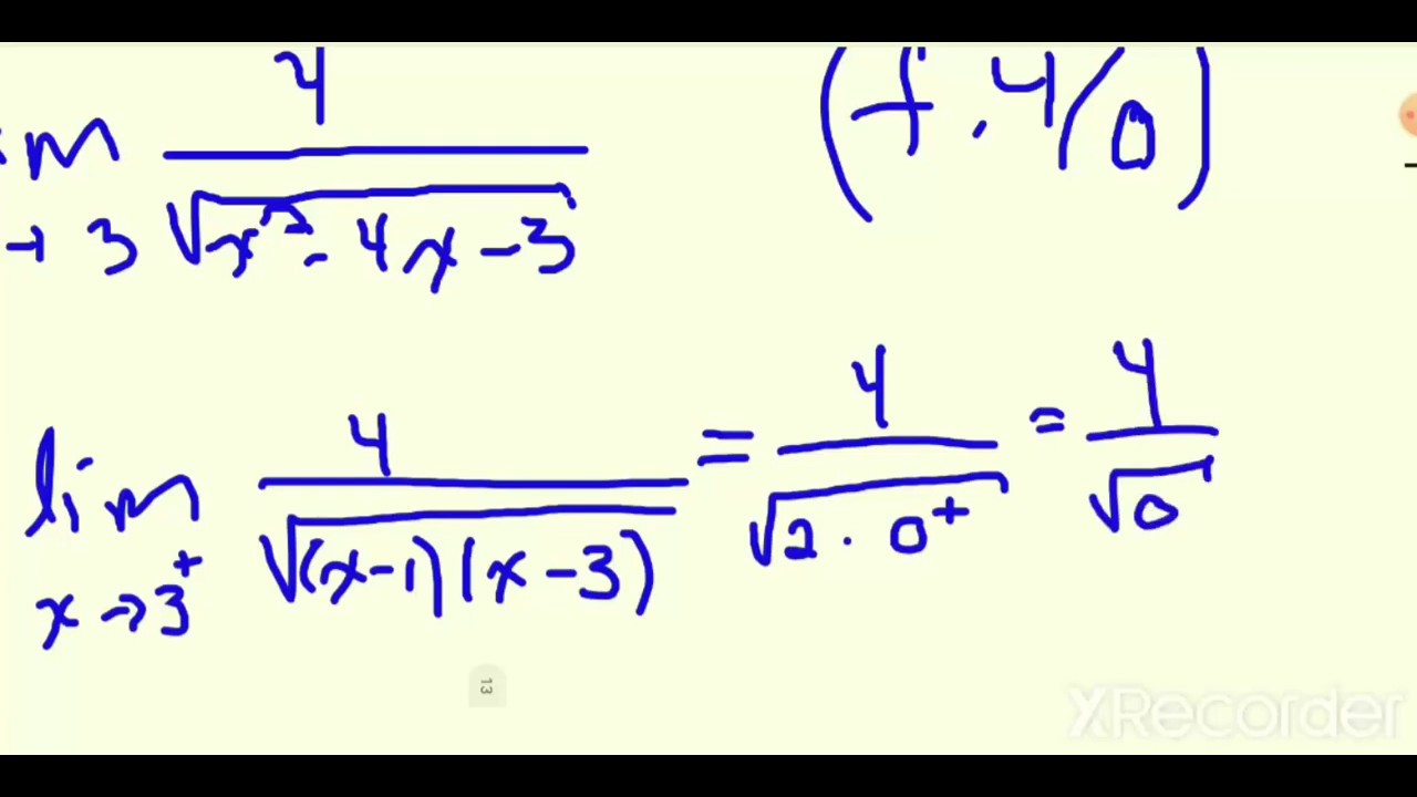 Asymptote verticale et Point vide - YouTube