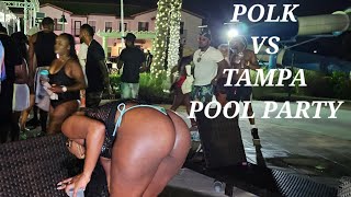 POLK VS TAMPA POOL PARTY HAINES CITY,FL 2K23 PART1 VERTS / BIG RIMS / VIBING / HANGOUT / POLK COUNTY