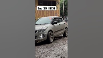 20 inch alloy wheels in old Swift #newsong #punjabisong #music #bollywoodsongs