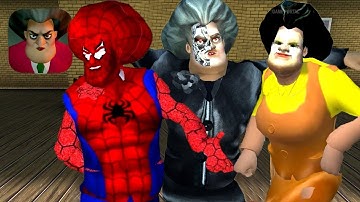 Scary Teacher 3D New Update Teacher Terminator Chapter 1 2 3 4 5 Gameplay Walkthrough (IOS ANDROID)