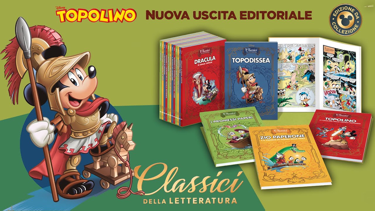 TOPOLINO E I CLASSICI DELLA LETTERATURA - Nuova uscita editoriale in  edicola 