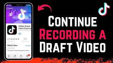 How To Continue Recording A Draft Video On TikTok !