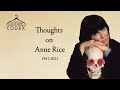 Remembering Anne Rice