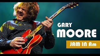 Gary Moore Style Blues Ballad Backing Track Jam in Am chords