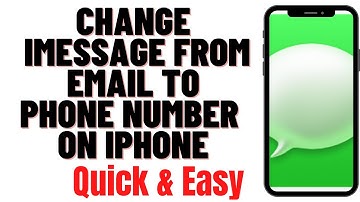HOW TO CHANGE IMESSAGE FROM EMAIL TO PHONE NUMBER  ON IPHONE