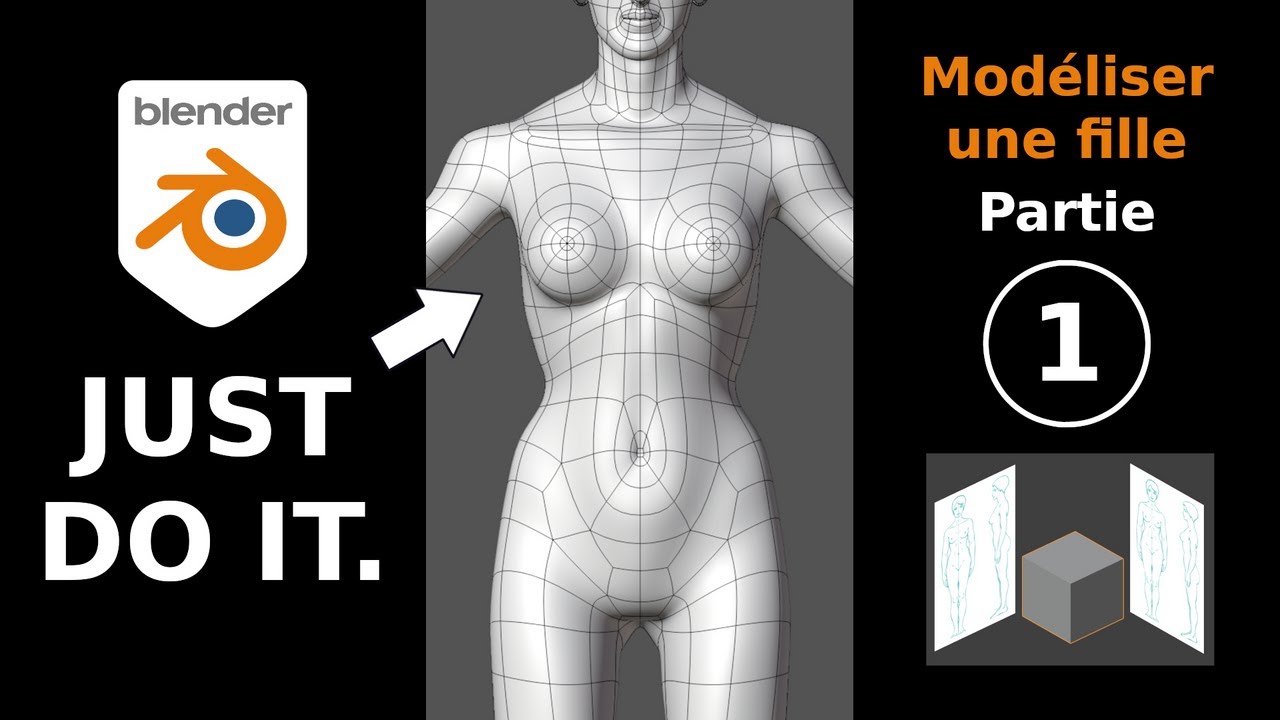 Modéliser une fille avec Blender : 1  Les références