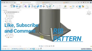Rib Pattern Fusion 360