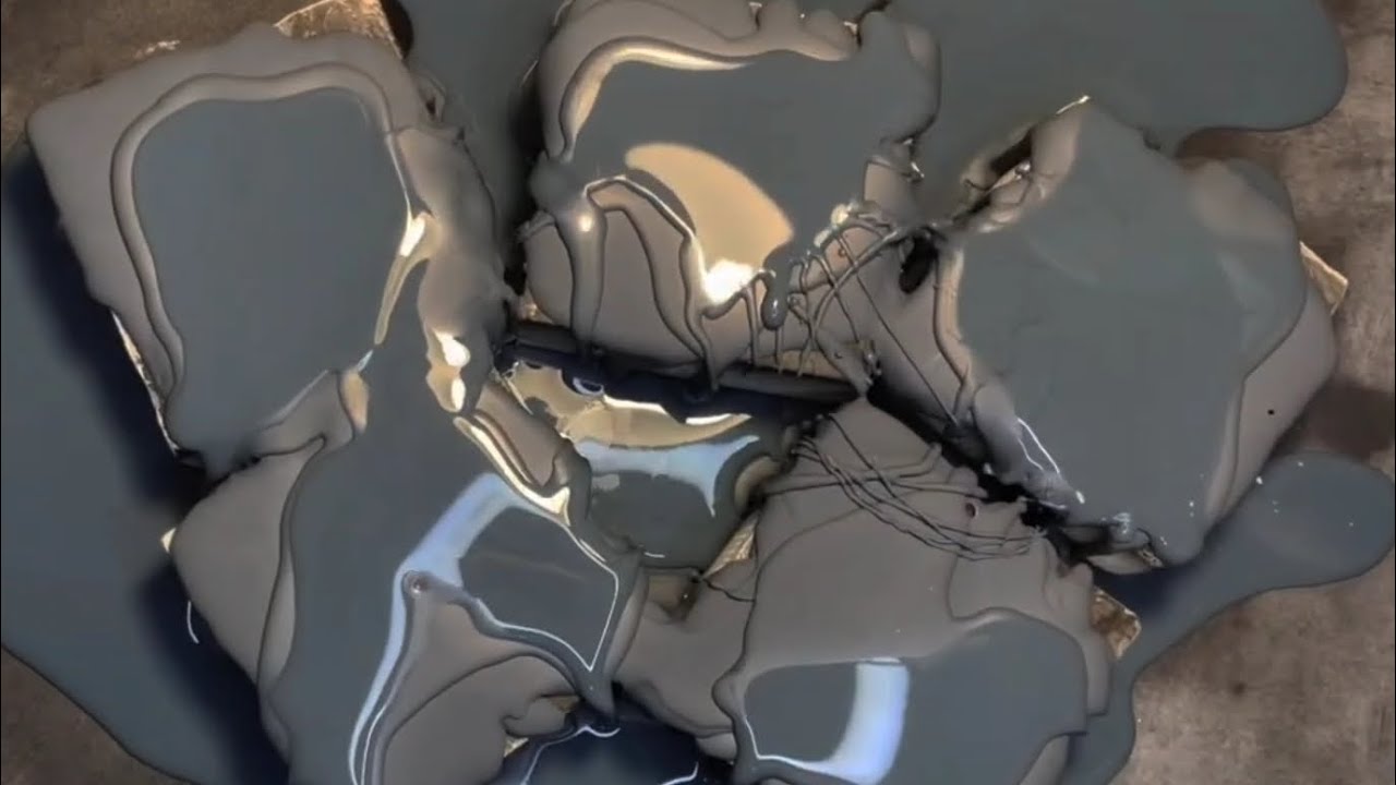  🌑 Deep Slate Gloss: Thick Pigment Chalk Crush | No Talking ASMR