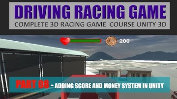 How To Create Scores Money Collection | Building Advance Driving Racing Game In Unity & C# #8