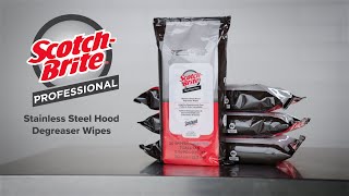 Scotch-Brite Stainless Steel Hood Degreaser Wipes 