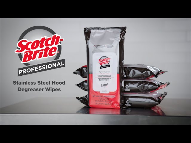 Scotch-Brite Stainless Steel Hood Degreaser Wipes 