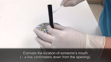 Processing drinking straw samples on the RapidHIT using a swab