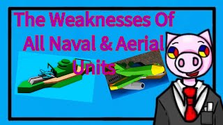 How To Avoid The Cons Of Using Every Naval & Aerial Unit In Noobs In Combat Roblox