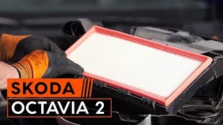 How to replace Air filters on SKODA OCTAVIA (1Z3) - video tutorial