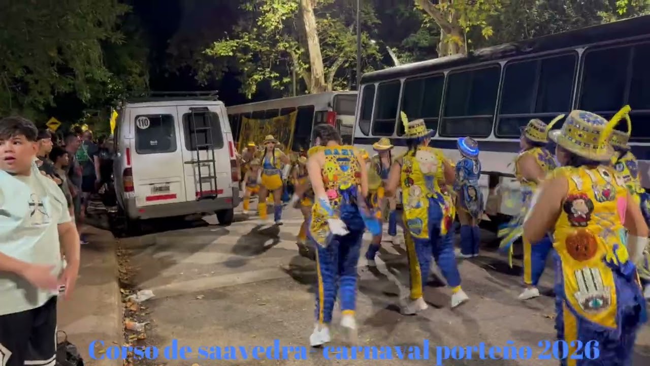 LOS AMANTES DE LA BOCA /entrada +cierre !CORSO DE SAAVEDRA -💙💛💙carnaval porteño 2026