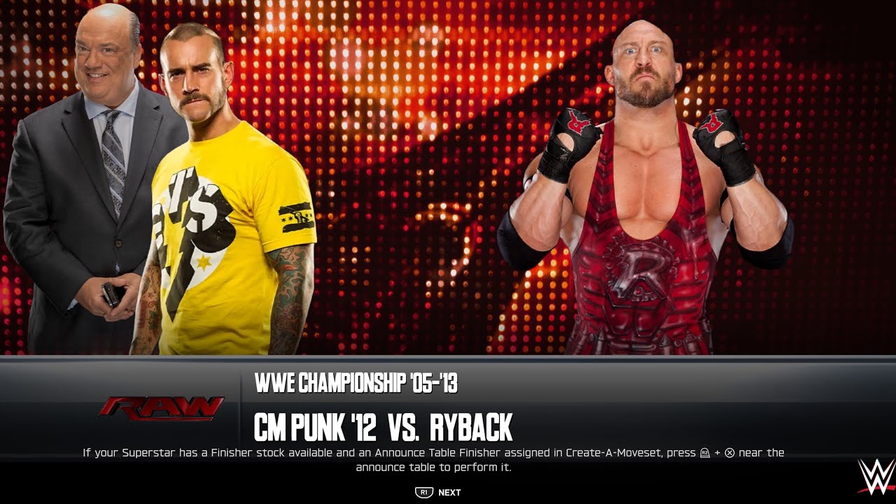 FULL MATCH - Ryback vs Cm Punk - WWE Title TLC Match - RAW 2013 - PS5 Gameplay
