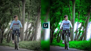 Green and grey effect Lightroom mobile photo editing//preset download free//