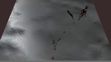 show traces in snow (unity, humanoid example)