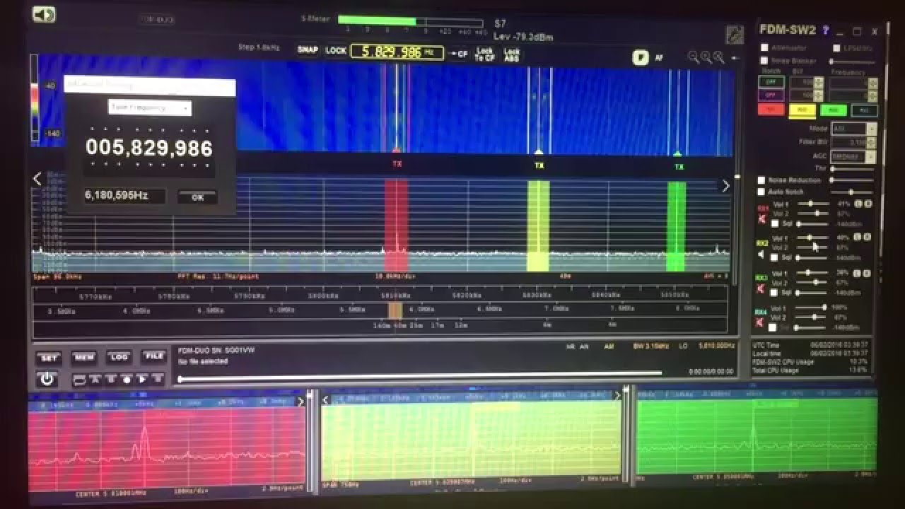 Elad FDM DUO: How to monitor 3 receive signals and 2 VFOs simultaneously