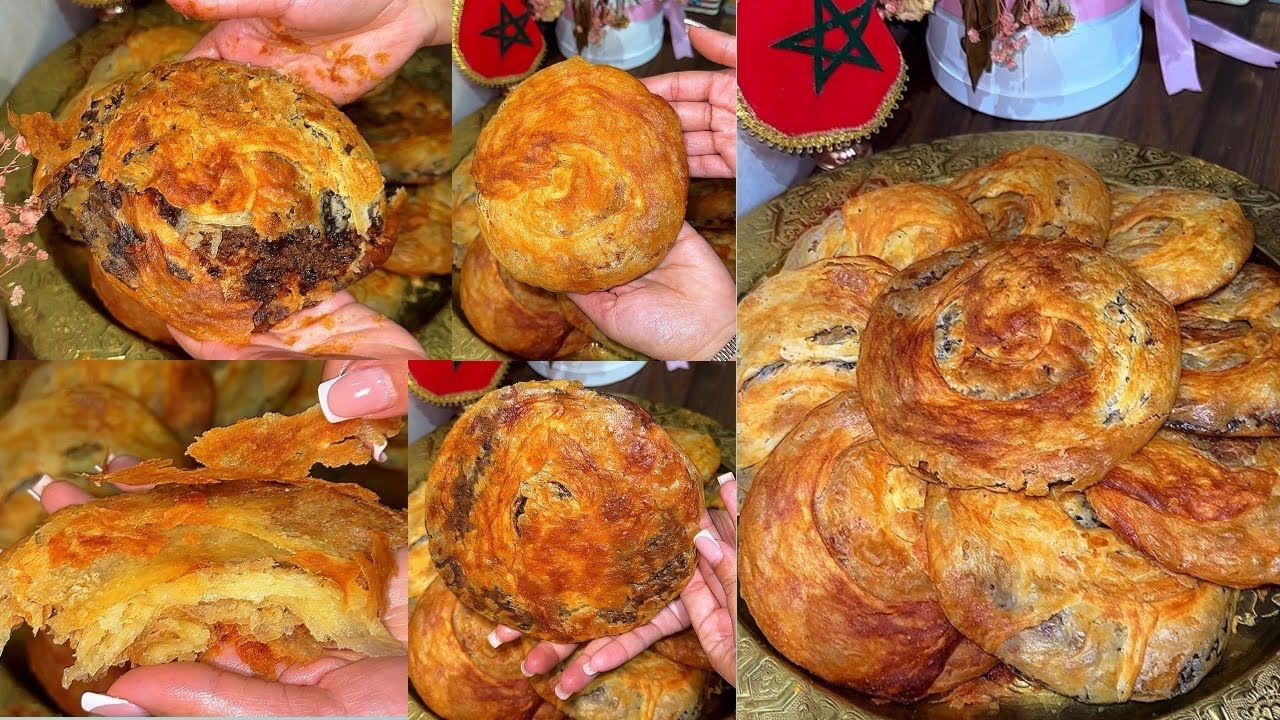 ديال تبراد القلب ملوي بسطيلة بعجينة الزيتون فالفرن مقرمش ومورق بزوج حشوات مضايرينش بلعجين السحري طوب