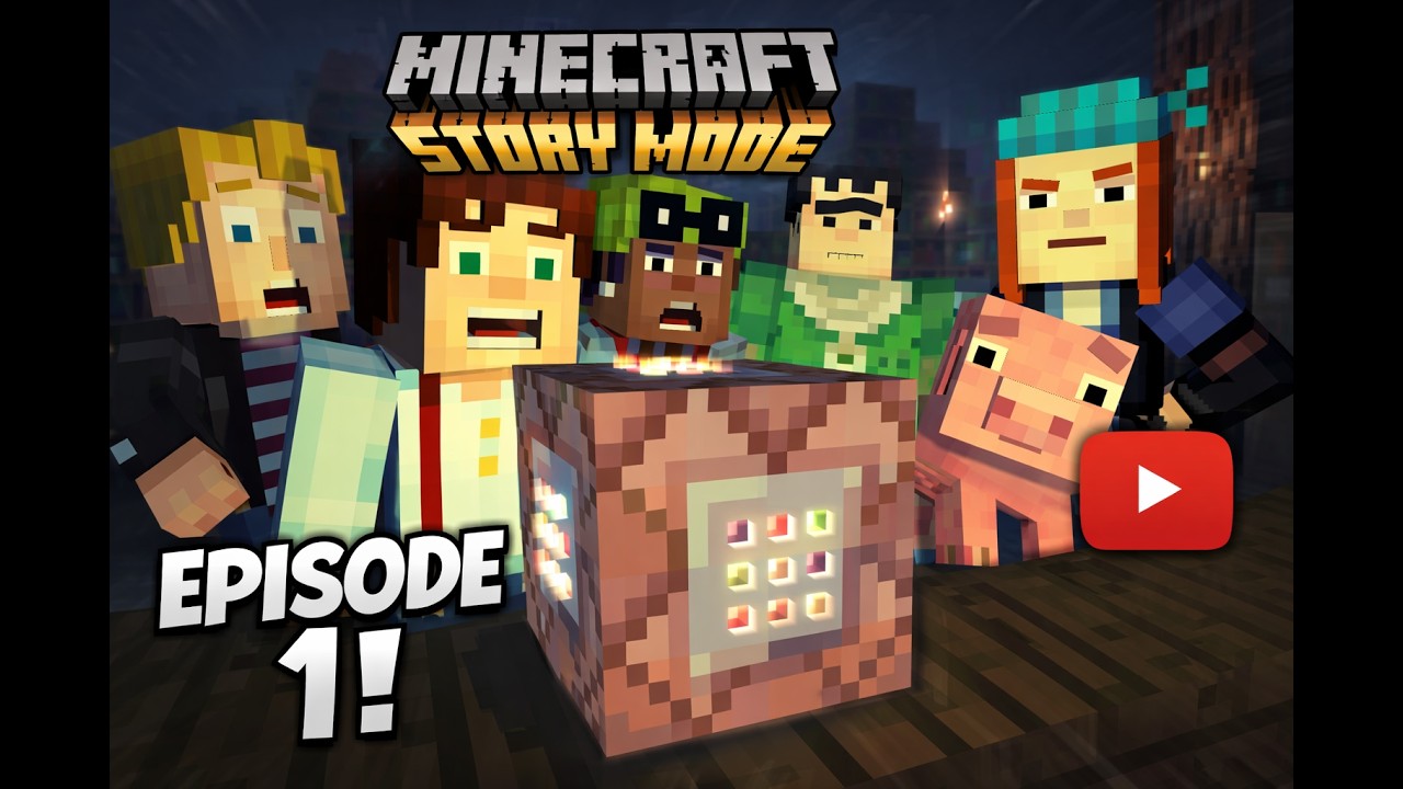 MInecraft story mode epizoda 1 part 1 Endercon - YouTube