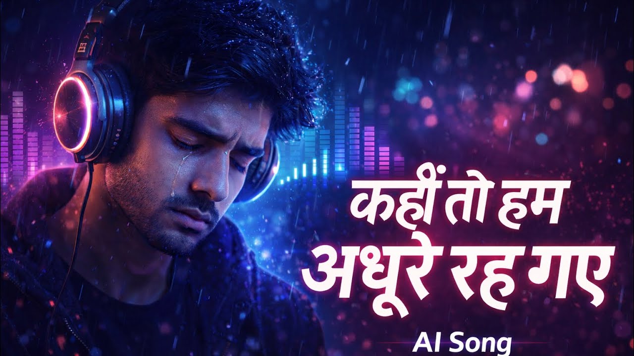 कहीं तो हम अधूरे रह गए | Emotional AI Song | Heart Touching 💔💔Bollywood Sad Song 2026