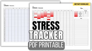 Stress Tracker Printable PDF
