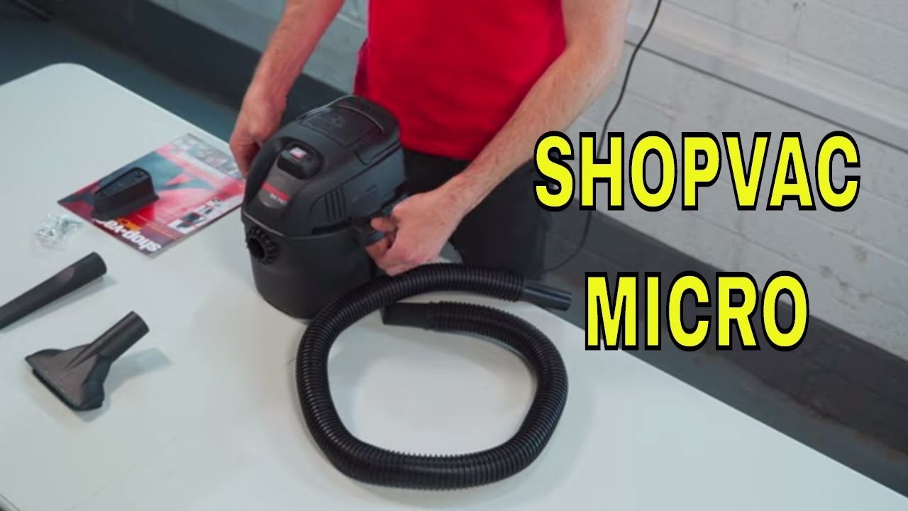 How To Use Wet Dry Vac SHOP VAC Micro 4L Review | SHOPVAC Small Wet/Dry Vacuum Cleaner - YouTube