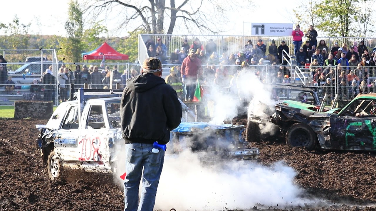 Alvinston Demolition Derby 2021 V8 Prostock YouTube