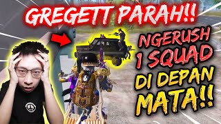 GREGETT!! NGELOMPATIN 1 SQUAD DIDEPAN MATA!! SETIM KAGAK NYADAR SETIM AMA EJGAMING | PUBG MOBILE