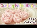 SOAP CARVING | Curling Petal Rose | How to Carve | Tutorial | Real Sound| Satisfying |