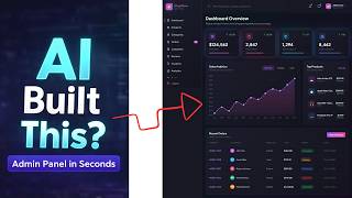 I Built a Professional Admin Dashboard Using Only AI Prompt 😳 | No Coding?