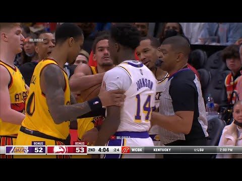 Trae Young acting like he can fight anyone | Lakers vs Hawks