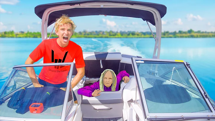 WHY IS SHE HIDING in MY BOAT?! (Scary Old Lady is ...