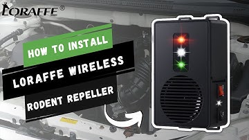 How to install Loraffe ZN-511 battery operated under hood rodent repellent