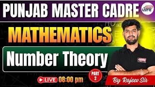 Punjab Master Cadre Mathematics 2026 | Number Theory Complete One Shot Revision | Gyanm
