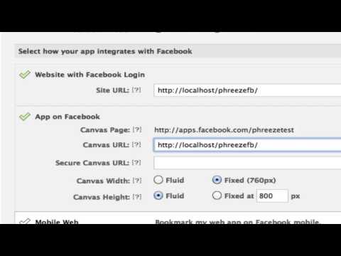 Phreeze Facebook Example - Part 1