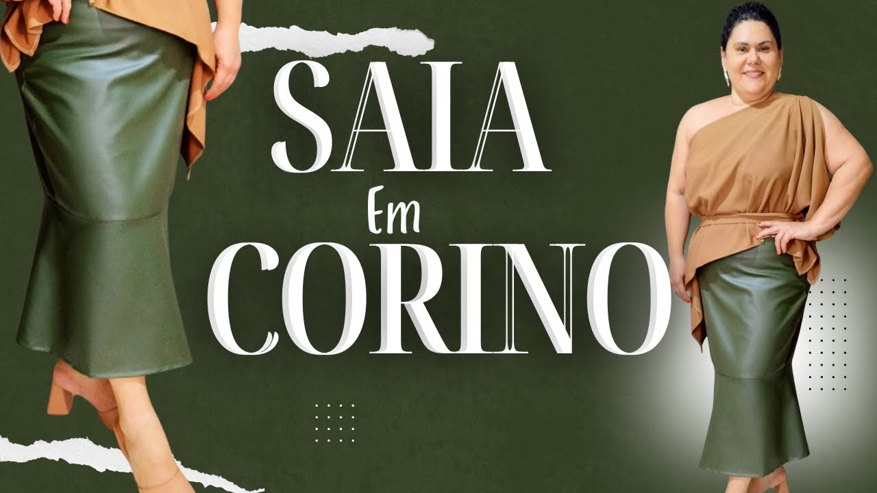 VOCÊ NUNCA IMAGINOU QUE COSTURAR UMA SAIA EM CORINO SERIA TÃO FÁCIL EU VOU TE ENSINAR O SEGREDO