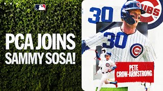 Pete Crow-Armstrong joins Sammy Sosa as the only Cubs players to record a 30 HR/30 SB season!