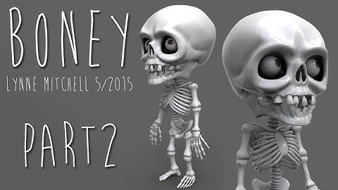 ZBrush 4R7 - Boney Part 2