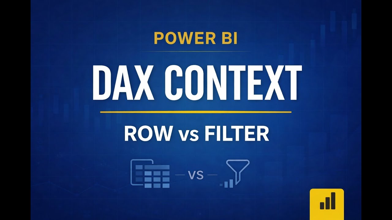 Power BI | DAX Context Explained | Row Context vs Filter Context in Power BI (Beginner to Pro)