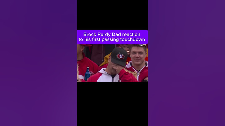 #49ers BROCK PURDY DAD REACTION TO HIS PASSING TOUCHDOWN #shorts