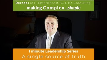 1 Min Leadership Series: Single source of truth [311.32]