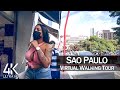 【4K 60fps】🇧🇷 VIRTUAL WALKING TOUR: 🚶 «Sao Paulo - Brazil 2021» 🎧 City Street Sounds 📺 Ultra HD TV