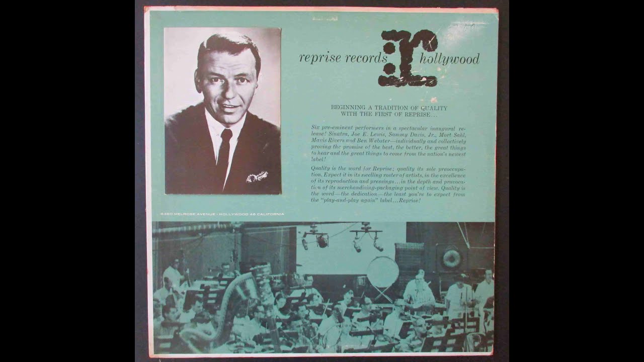 First REPRISE RECORDS LP Release FRANK SINATRA SAMMY DAVIS MAVIS RIVERS Demonstration Record 1961