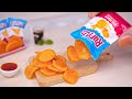 Delicious Miniature Crispy Ruffles Potato Chips Recipe | So Tasty Tiny Cheese Snacks Tutorial