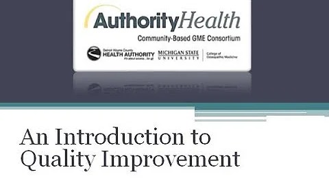 A Brief Introduction to Quality Improvement